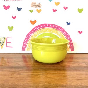 Homer Laughlin Fiesta Lemongrass Gusto Bowl, Green Fiesta Gusto Bowl, Homer Laughlin Green Fiesta Bowl