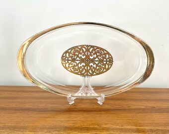 Vintage PYREX Georges Briard Spanish Gold Casserole, Georges Briard PYREX Platter, Gold Pyrex Serving Dish, Georges Briard Oven Safe Tray