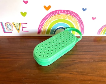 Jade Green Tupperware Grater Bowl, Small Jadeite Green Tupperware Grater, Jadeite Tupperware 1375-15, Green Tupperware Cheese Shredder