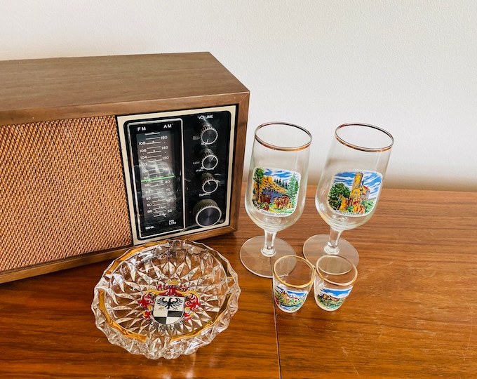 Featured listing image: Vintage German Souvenir Gift Set: Ashtray, Shot and Beer Glasses