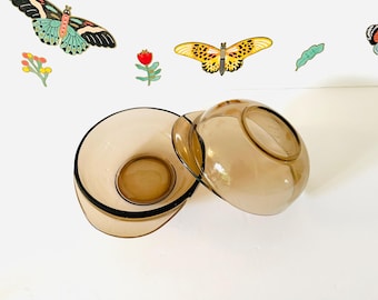 2 PYREX England Amber Visions Bowls, Pyrex England Amber Individual Casseroles, Pyrex Grab It 300 Milliliter/10 Ounce Bowls With Tab Handles
