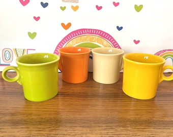 Pick Your Fiesta O Handle Mug, Fiesta Ivory Mug, Fiesta Lemongrass Mug, Fiesta Daffodil Mug, Fiesta Tangerine Mug