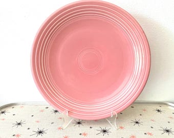 Vintage Homer Laughlin Fiesta Rose Pink Platter/Chop Plate