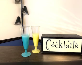 Pair Blendo Beer Glasses/Pilsners