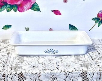 Corning Cornflower Blue 12 Inch Rectangular Roaster