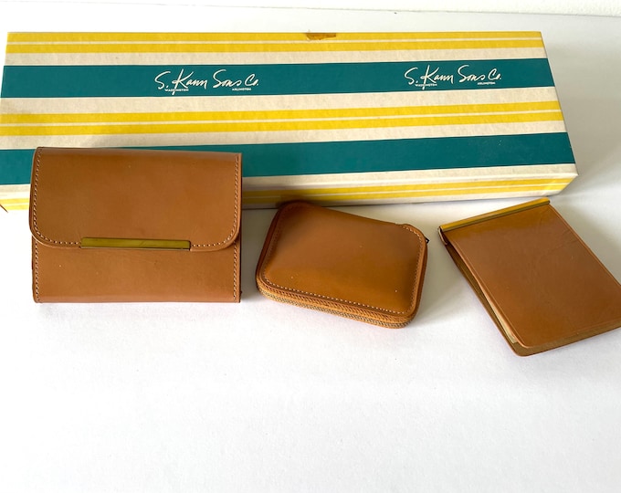 Rumpp Wallet Rumpp Leather Wallet Gift Set, 3 Piece New Old Stock Rumpp Wallet, Key ...