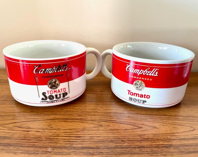 2 Westwood Campbell's Tomato Soup Bowls, Campbell's Tomato Soup Mugs