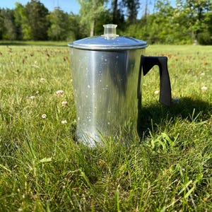Vintage Mirro Aluminum Coffee Percolator - 14 Cup Camping Pot