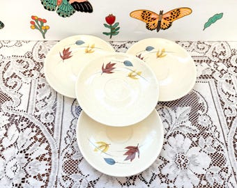 4 Vintage Franciscan Autumn Saucers