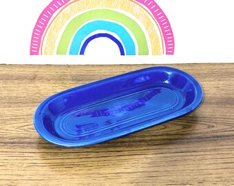 Older 1936 - 1951 Vintage Fiesta Cobalt Utility Tray