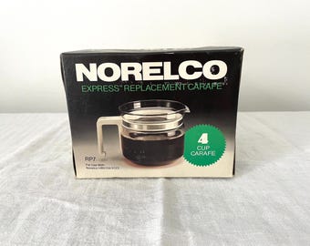 New Old Stock Norelco Express Replacement Carafe RP7, Never Opened Norelco Express Coffee Maker Coffee Carafe For 4 Cup Coffee Makers