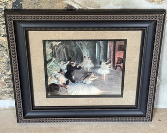 Edgar Degas "The Rehearsal Onstage" Ballet Framed Art Print