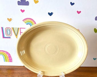 Original Homer Laughlin Fiesta Old Ivory.Cream 12" Oval Platter