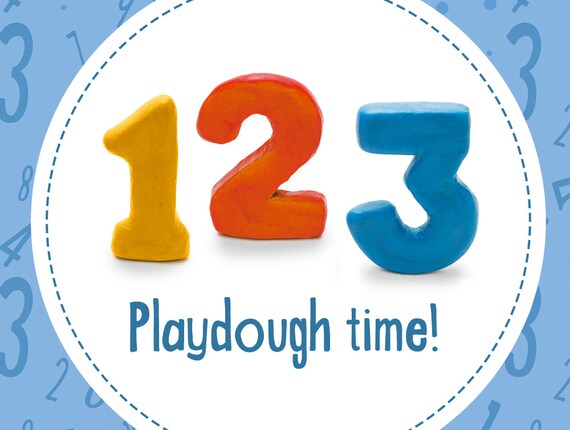Printable Playdough Mats To Learn The Numbers Reading And Etsy
