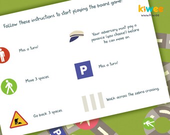 Game With Printable Roads - Etsy