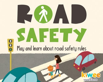 Road Safety, activity book for children, preschool, kindergarten, homeschool, kids, stay safe on the road, safety firts, printable ebook