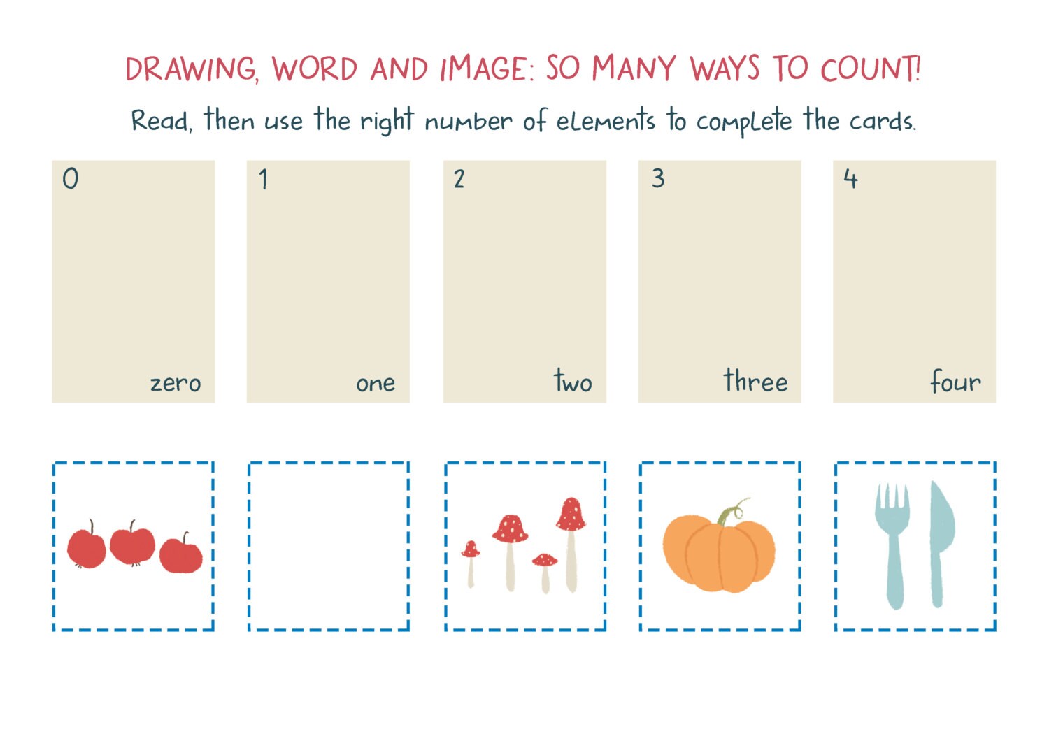 Printable Numbers Activity for Kids, Learn Numbers - Etsy