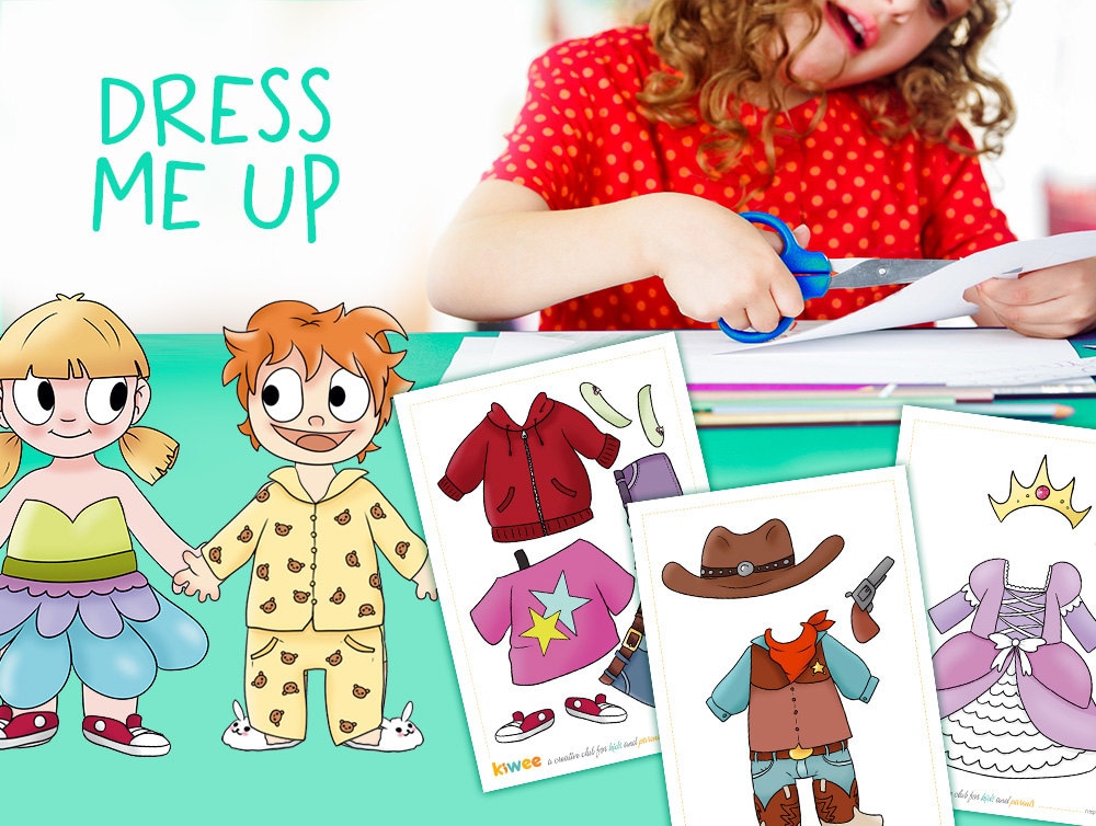 Activity Book Dress Me Up Color Etsy