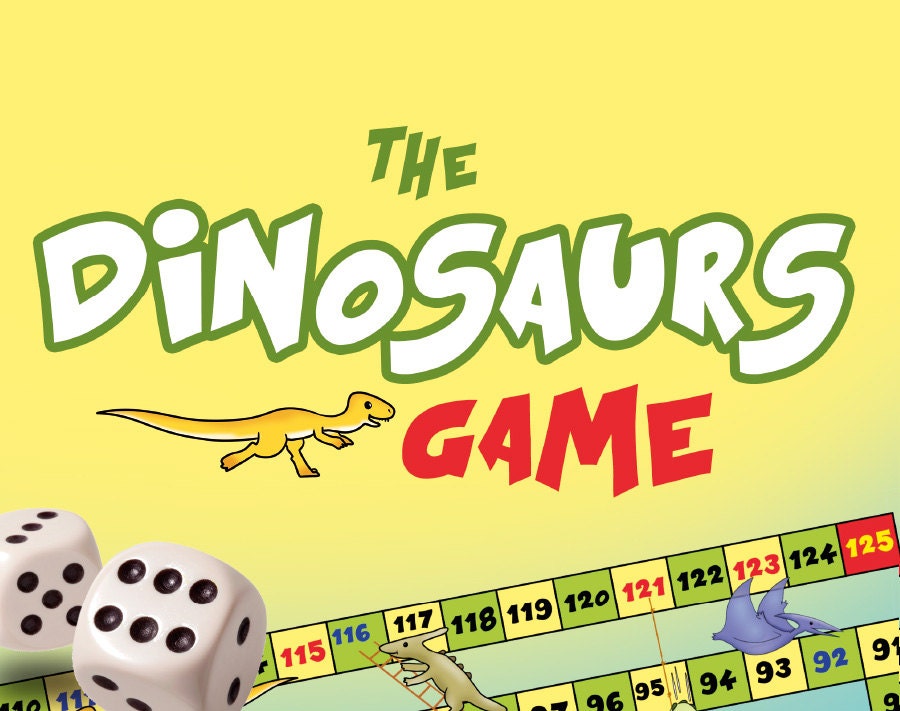 The Dinosaurs Game Board Game Game of the Goose Printable Board Game