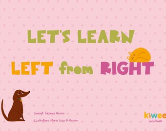 Printable LEFT RIGHT book for kids, Learn left right game for kids, printable activity for kids