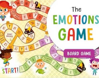 Emotions board Game, Printable emotions for kids, Emotions game