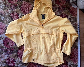 Vintage LL Bean Yellow Anorak Jacket Womens Small – Lightweight Windbreaker Pullover