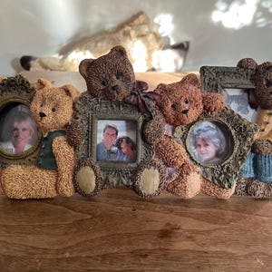 Resin Teddy Bear Picture Frame - Etsy