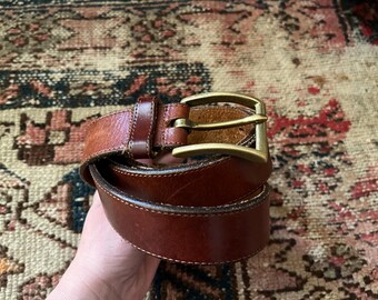 Coach Brown Leather Belt | 34 display picture 3