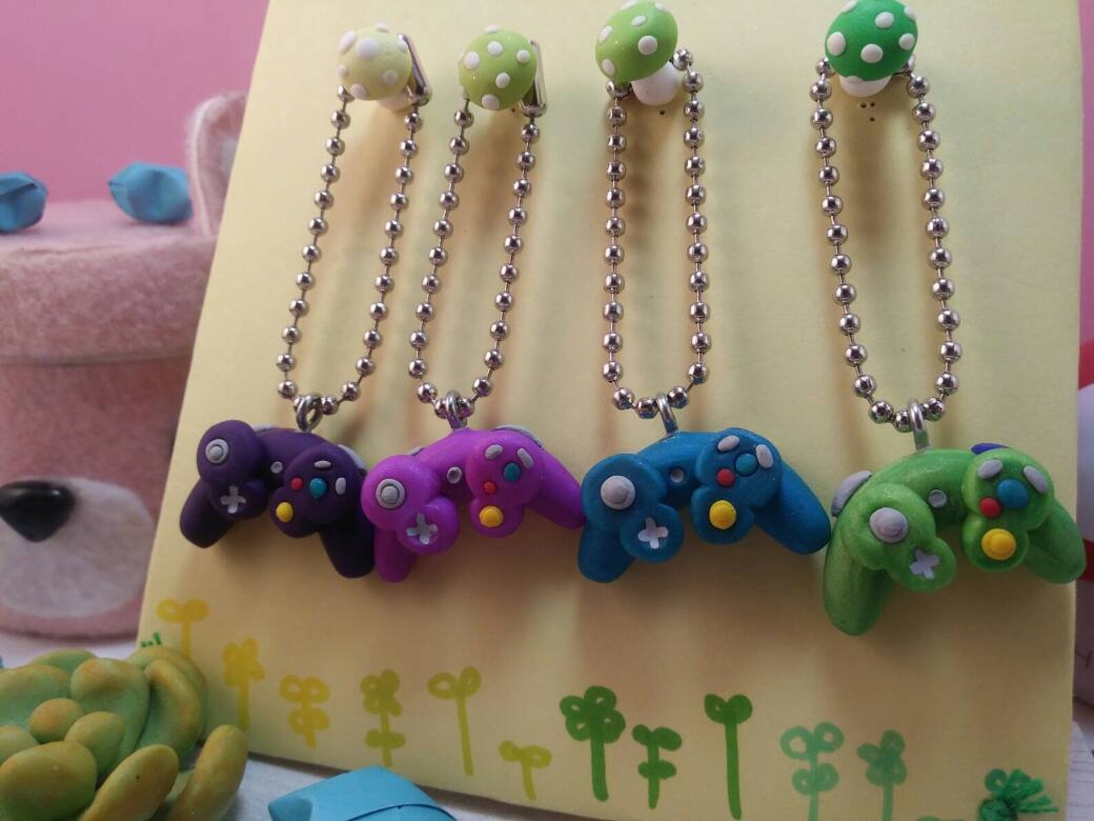 Gamecube Controller Inspiré Jeu vidéo Charm Keychain Avec Etsy