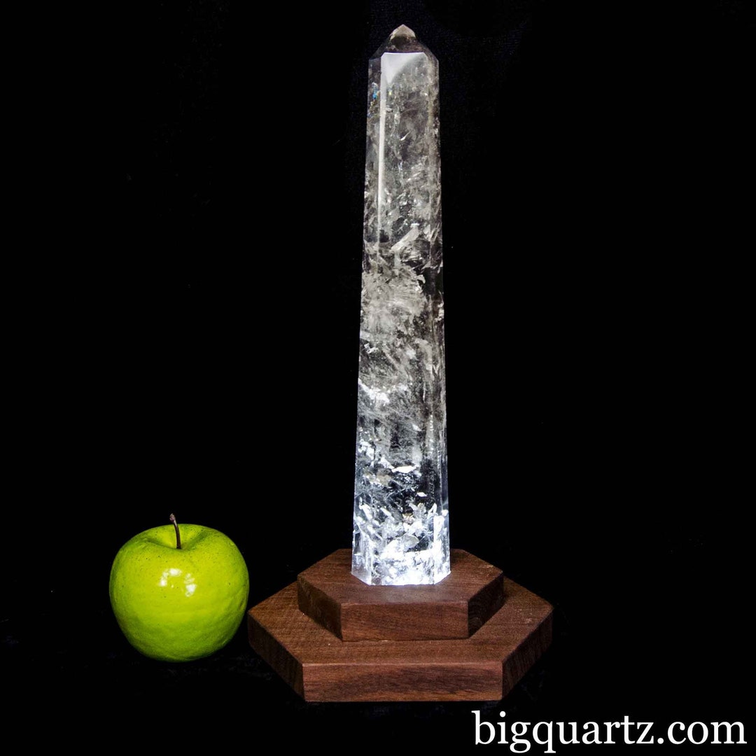 Smoky Quartz Point on Light Stand, 12.25 Inches (brazil #F0627) 1.9 ...