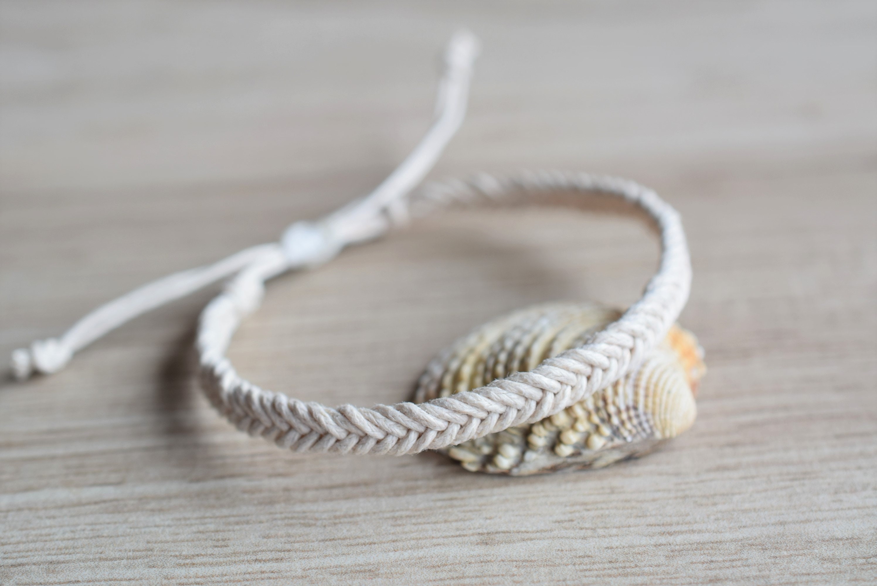 Fishtail rope bracelet, mens braided bracelet, friendship rope bracelet