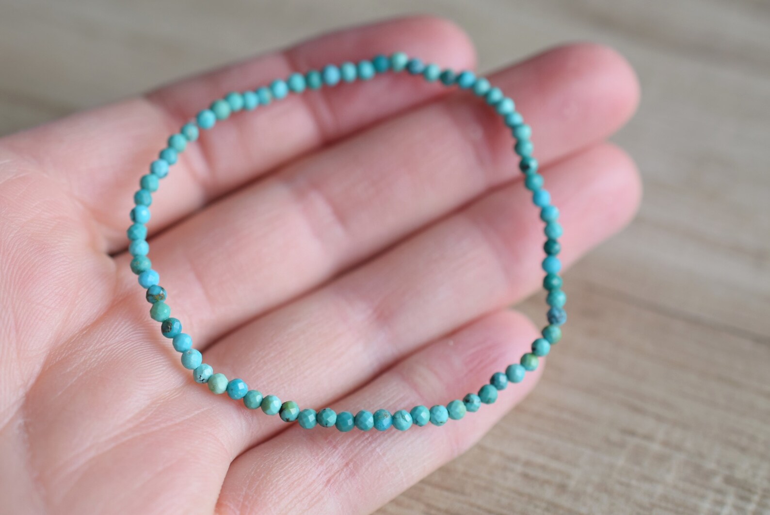 Genuine Turquoise Bracelet Natural Turquoise Jewelry Petite Etsy