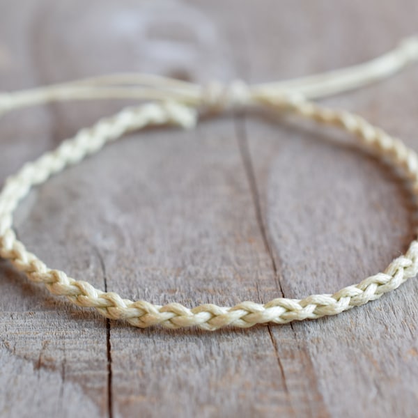 Thin rope bracelet, Mens thin Bracelet, Friendship rope bracelet, Thin braided bracelet