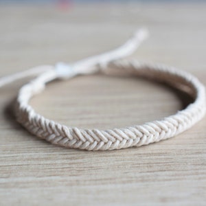 Fishtail rope bracelet, mens braided bracelet, friendship rope bracelet, gift for men