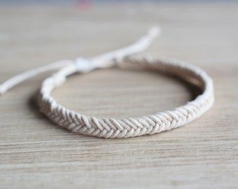 Fishtail Armband, geflochtenes Armband für Männer, Freundschaftsseil Armband, Geschenk für Männer