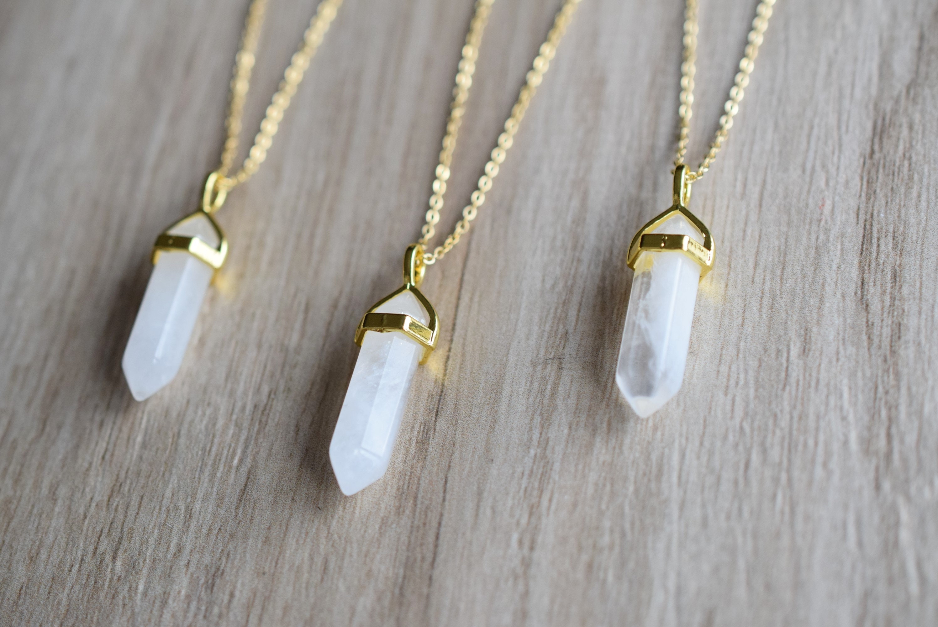 Quartz Crystal Necklace Healing Crystal 