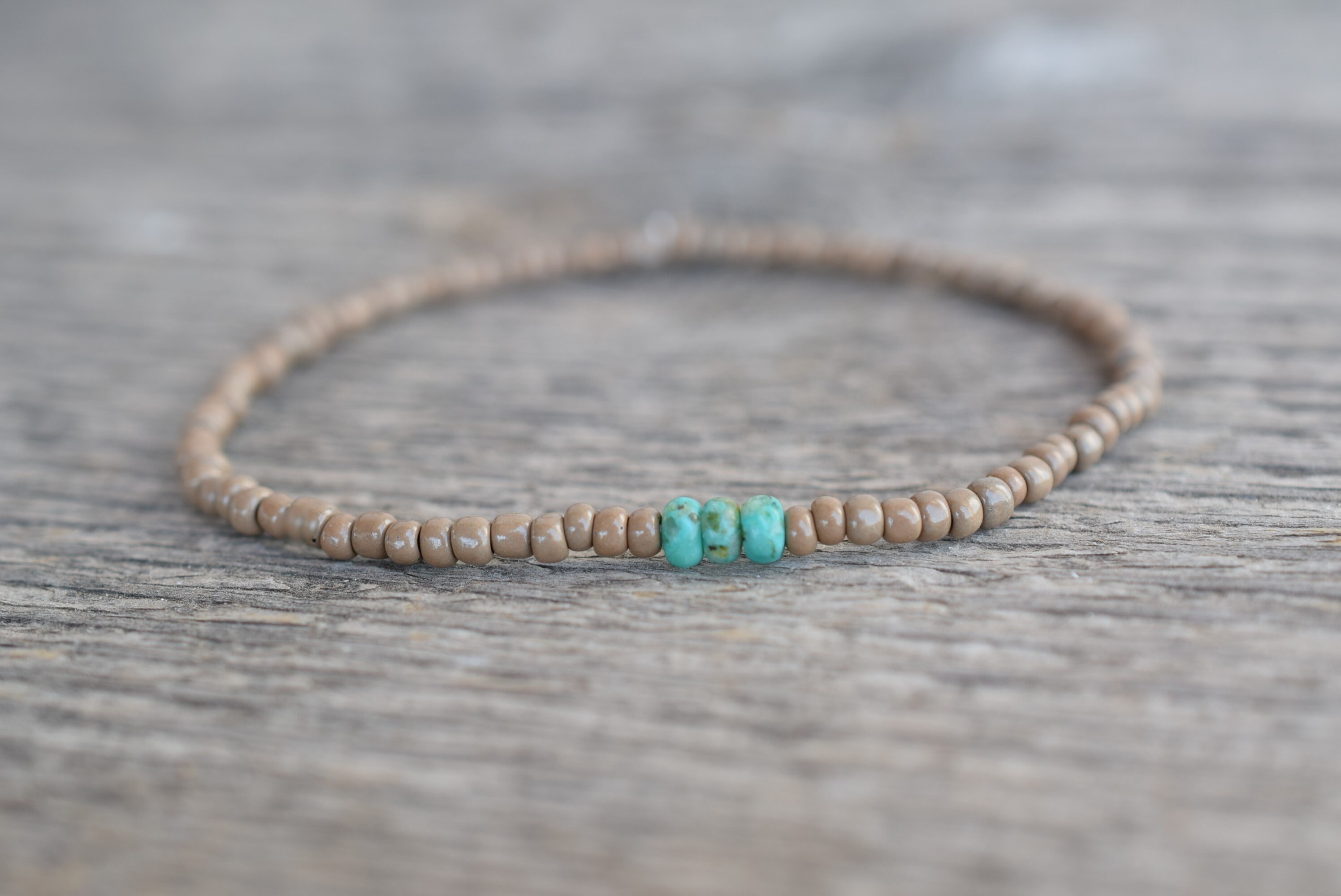 Mens thin bead bracelet mens brown beaded bracelet gift for men