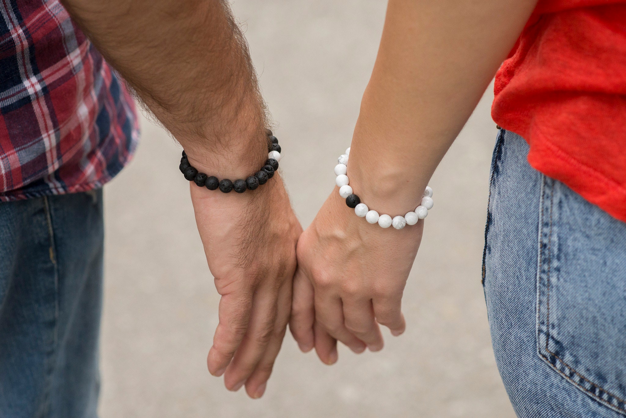 Couples bracelet long distance relationship bracelet Valentine's day