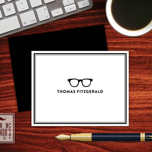 Eyeglasses Note Card Etsy