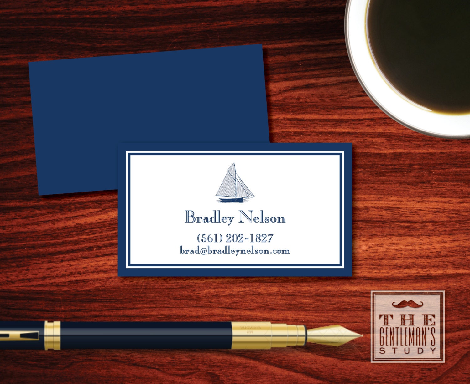 Sailboat Calling Cards Nautical Personal Business Cards Etsy
