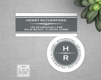 Gramercy Personalized Address Labels - Custom Printed Envelope Stickers