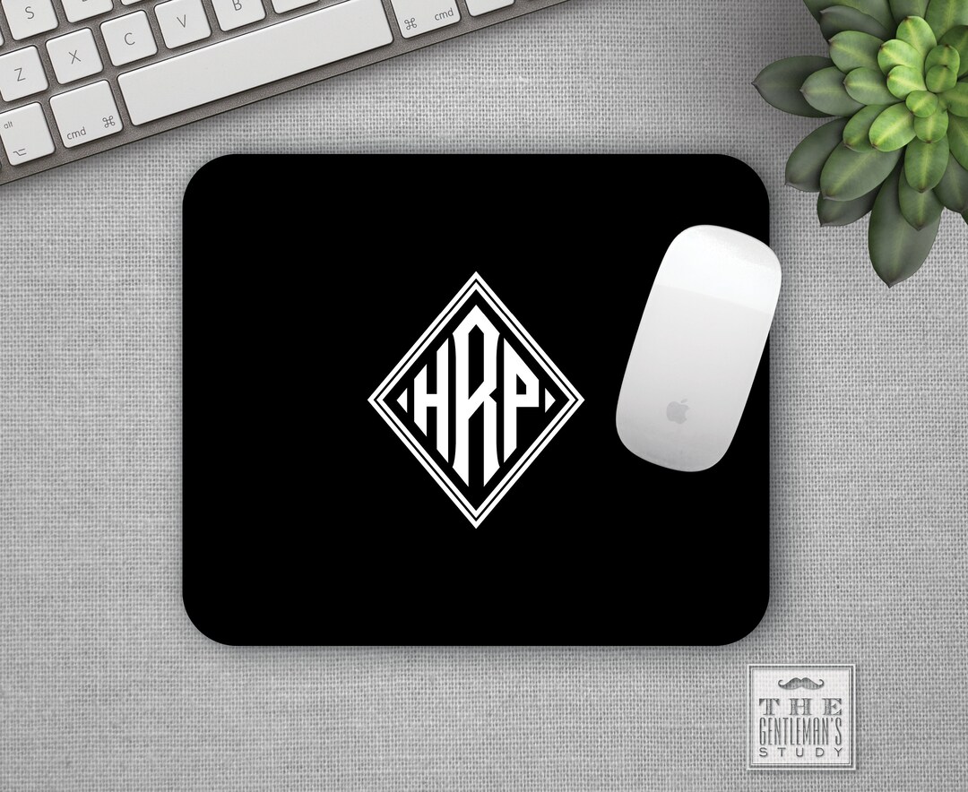 Diamond Monogram Mousepad - Etsy