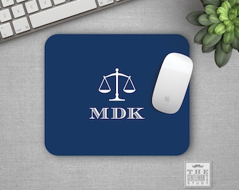 Scales of Justice Mousepad – Personalized Law Office Decor, Attorney Gift