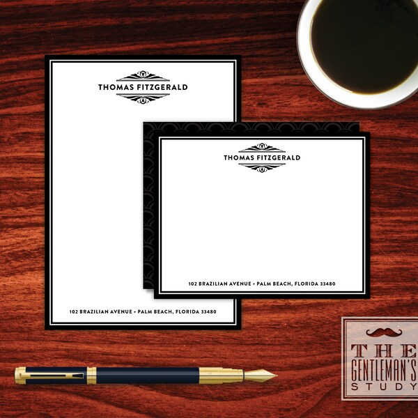 Art Deco Stationery Etsy