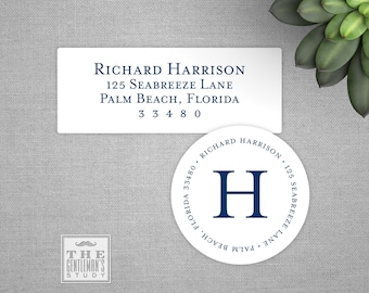 Clarity Personalized Return Address Labels - Custom Printed Envelope Seals