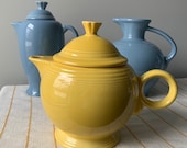 Fiesta Ware Teapot Large Sunshine Yellow Excellent Condition Homer Laughlin 5cup