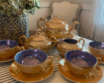 Vintage Tilso Japan Lusterware Tea Set Elegant Tea Set