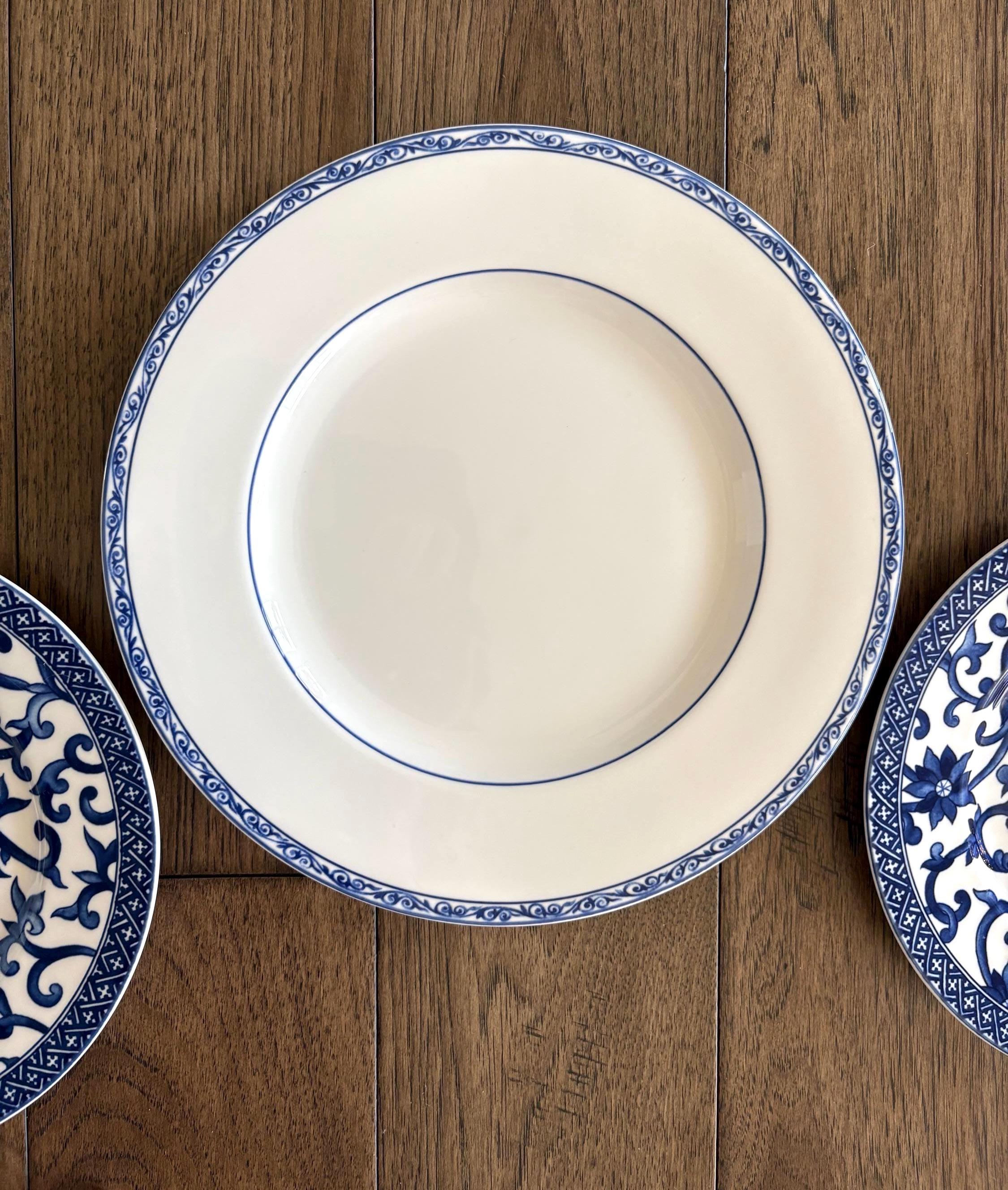 Ralph Lauren Mandarin Plates: Blue and White Dinner and Salads - Etsy