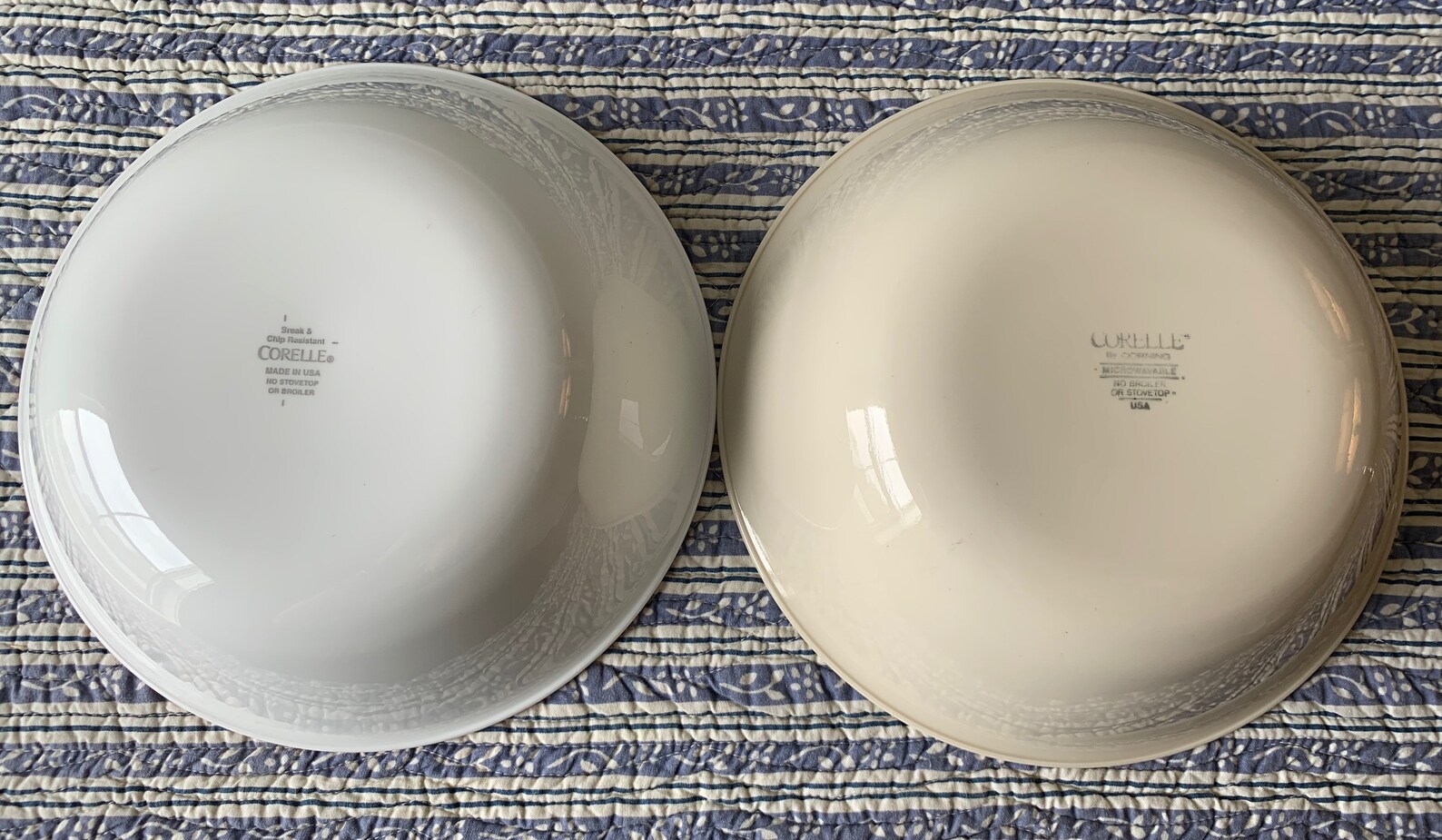 Vintage Corelle Serving Bowls Your Choice Red/White or Beige Etsy