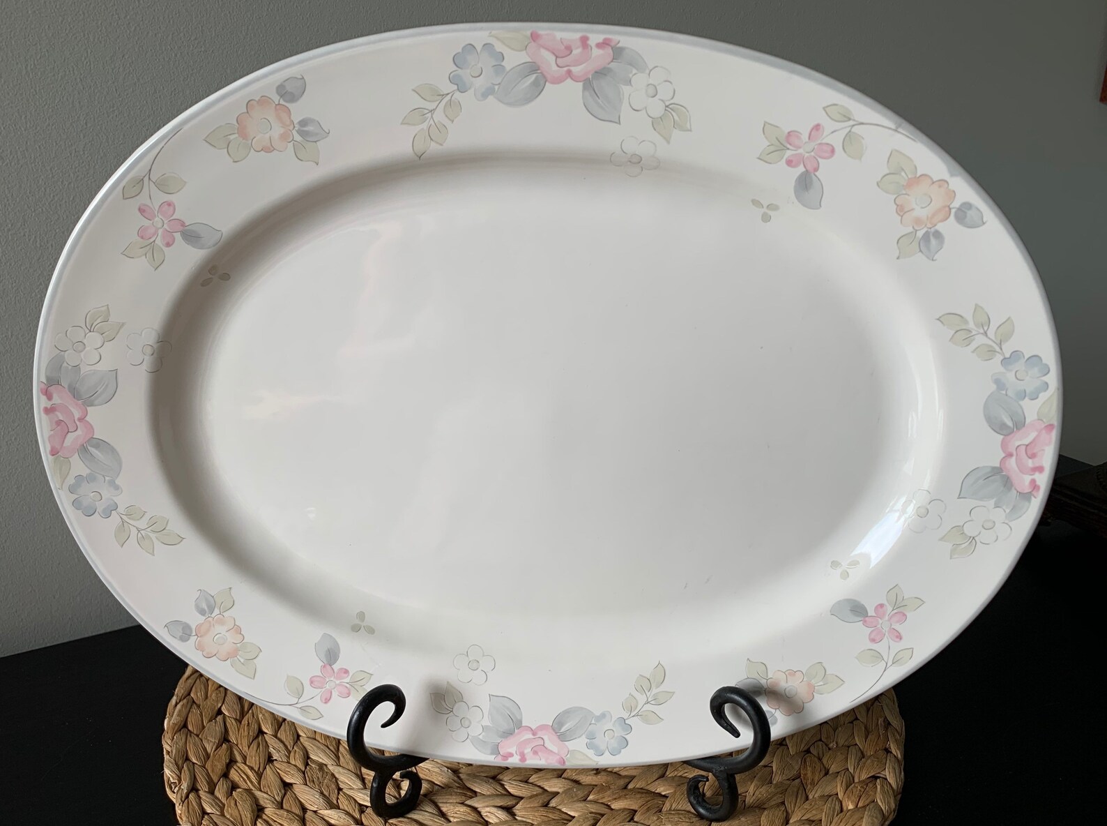 Wyndham Pattern Pfaltzgraff Large Oval Platter 1980s Etsy